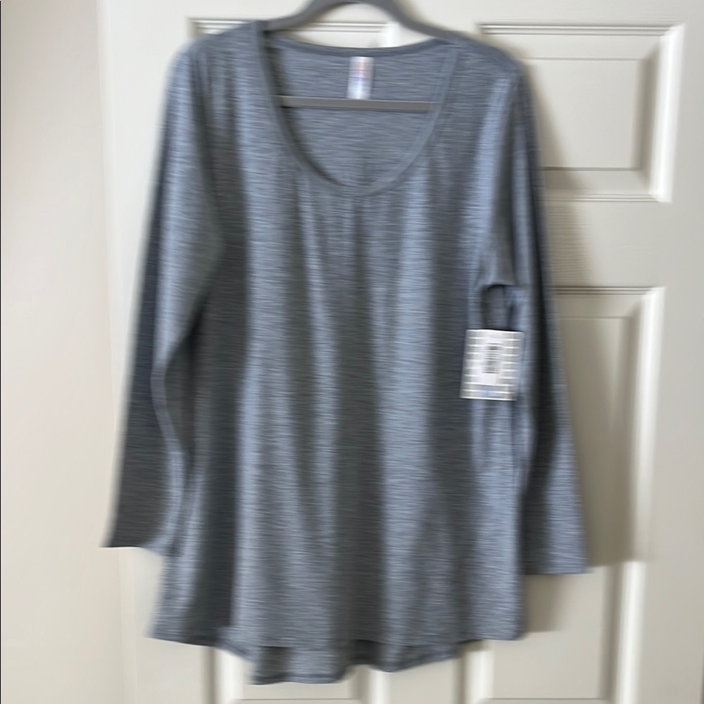 Lularoe Gray Long Sleeve Top